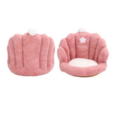 Lumbar Support Seat Cushion Comfortable Thickened Chair Cushion Home Backrest Cushion for Office Pink