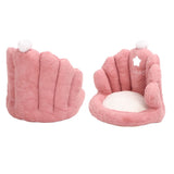 Lumbar Support Seat Cushion Comfortable Thickened Chair Cushion Home Backrest Cushion for Office Pink