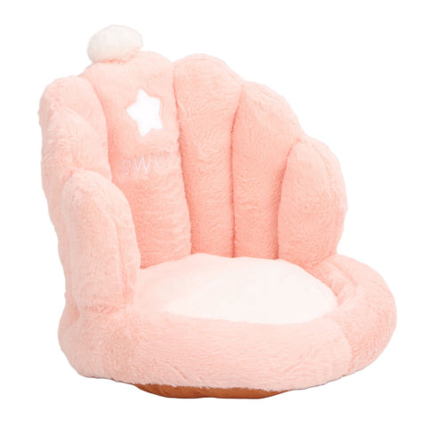 Lumbar Support Seat Cushion Comfortable Thickened Chair Cushion Home Backrest Cushion for Office Light Pink