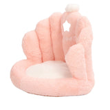 Lumbar Support Seat Cushion Comfortable Thickened Chair Cushion Home Backrest Cushion for Office Light Pink