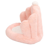 Lumbar Support Seat Cushion Comfortable Thickened Chair Cushion Home Backrest Cushion for Office Light Pink