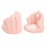 Lumbar Support Seat Cushion Comfortable Thickened Chair Cushion Home Backrest Cushion for Office Light Pink