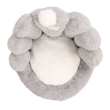 Lumbar Support Seat Cushion Comfortable Thickened Chair Cushion Home Backrest Cushion for Office Grey
