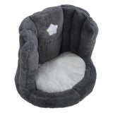Floor Chair with Back Support Chair Cushion Anti Slip Cute Soft Comfort Velvet Floor Pillow Seating for Office Kids Grey In Australia - Darrahopens