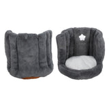 Floor Chair with Back Support Chair Cushion Anti Slip Cute Soft Comfort Velvet Floor Pillow Seating for Office Kids Grey