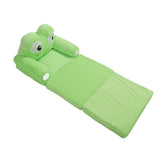 Foldable Kids Sofa Cute Cartoon Design Short Plush Soft Comfortable Portable Children Couch for Home Frog