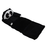 Foldable Kids Sofa Cute Cartoon Design Short Plush Soft Comfortable Portable Children Couch for Home Panda