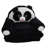Foldable Kids Sofa Cute Cartoon Design Short Plush Soft Comfortable Portable Children Couch for Home Panda