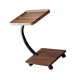 Sofa Side Table Stylish Simple Versatile Dual Layer Couch End Table for Living Room Bedroom Square