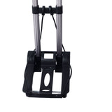 Portable Foldable Dolly Cart With Retractable Handle Wheels Aluminum Alloy Plastic Foldable Hand Truck for Moving