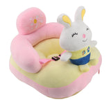 Learning Sitting Chair Sofa Prevents Falling Over Adjustable Angle Portable Safe Reliable Plush for Infants Toddlers Rabbit