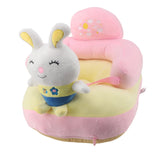 Learning Sitting Chair Sofa Prevents Falling Over Adjustable Angle Portable Safe Reliable Plush for Infants Toddlers Rabbit