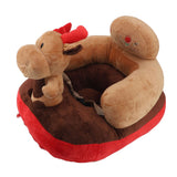 Baby Support Sofa Chair Non Slip Anti Tipping Adjustable Angle Plush Infant Learning Seat Sofa Elk