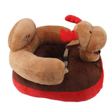Baby Support Sofa Chair Non Slip Anti Tipping Adjustable Angle Plush Infant Learning Seat Sofa Elk
