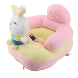 Baby Support Sofa Chair Anti Side Turn Anti Falling Luminous Soft Plush Baby Sofa Learn Sitting Chair for Indoor Rabbit
