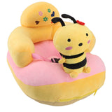 Baby Support Sofa Chair Anti Side Turn Anti Falling Luminous Soft Plush Baby Sofa Learn Sitting Chair for Indoor Bee In Australia - Darrahopens
