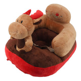 Baby Sitting Sofa Chair Comfortable Anti Rollover Portable Plush Infants Toddler Learning to Sit Chair with Light for Home Elk In Australia - Darrahopens