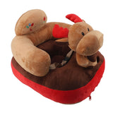 Baby Sitting Sofa Chair Comfortable Anti Rollover Portable Plush Infants Toddler Learning to Sit Chair with Light for Home Elk