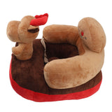 Baby Sitting Sofa Chair Comfortable Anti Rollover Portable Plush Infants Toddler Learning to Sit Chair with Light for Home Elk