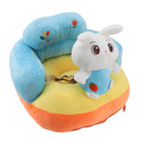 Baby Support Seat Sofa Soft Plush Comfortable Cute Animal Shape Prevent Slip Adjustable Baby Learn Sitting Support Seat Rabbit