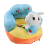 Baby Support Seat Sofa Soft Plush Comfortable Cute Animal Shape Prevent Slip Adjustable Baby Learn Sitting Support Seat Rabbit