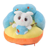 Baby Support Seat Sofa Soft Plush Comfortable Cute Animal Shape Prevent Slip Adjustable Baby Learn Sitting Support Seat Rabbit