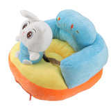 Baby Support Seat Sofa Soft Plush Comfortable Cute Animal Shape Prevent Slip Adjustable Baby Learn Sitting Support Seat Rabbit