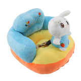 Baby Support Seat Sofa Soft Plush Comfortable Cute Animal Shape Prevent Slip Adjustable Baby Learn Sitting Support Seat Rabbit