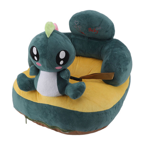 Baby Support Seat Sofa Soft Plush Comfortable Cute Animal Shape Prevent Slip Adjustable Baby Learn Sitting Support Seat Green Dinosaur In Australia - Darrahopens