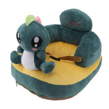 Baby Support Seat Sofa Soft Plush Comfortable Cute Animal Shape Prevent Slip Adjustable Baby Learn Sitting Support Seat Green Dinosaur In Australia - Darrahopens