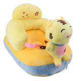Learning Sitting Chair Prevents Falls Adjustable Angle Portable Safe Super Soft Plush Baby Support Seat Tiger