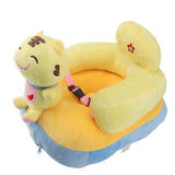 Learning Sitting Chair Prevents Falls Adjustable Angle Portable Safe Super Soft Plush Baby Support Seat Tiger