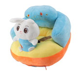 Learning Sitting Chair Prevents Falls Adjustable Angle Portable Safe Super Soft Plush Baby Support Seat Bunny Baby