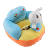 Learning Sitting Chair Prevents Falls Adjustable Angle Portable Safe Super Soft Plush Baby Support Seat Bunny Baby