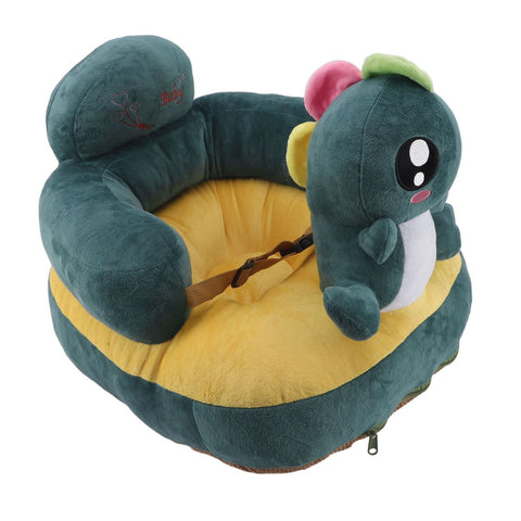 Learning Sitting Chair Prevents Falls Adjustable Angle Portable Safe Super Soft Plush Baby Support Seat Green Dinosaur In Australia - Darrahopens