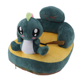 Learning Sitting Chair Prevents Falls Adjustable Angle Portable Safe Super Soft Plush Baby Support Seat Green Dinosaur In Australia - Darrahopens