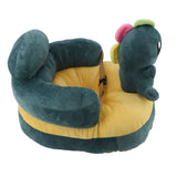 Learning Sitting Chair Prevents Falls Adjustable Angle Portable Safe Super Soft Plush Baby Support Seat Green Dinosaur