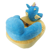 Darrahopens Baby & Kids > Kid's Furniture > Kid's Tables, Chairs & Seats Baby Support Seat Sofa Soft Plush Comfortable Adjustable Angle Bluetooth Function Baby Sitting Support for Indoor Blue Horse Pattern In Australia - Darrahopens