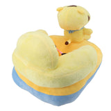 Baby Support Seat Sofa Soft Plush Comfortable Adjustable Angle Bluetooth Function Baby Sitting Support for Indoor Tiger Pattern