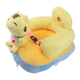 Baby Support Seat Sofa Soft Plush Comfortable Adjustable Angle Bluetooth Function Baby Sitting Support for Indoor Tiger Pattern