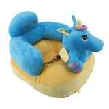 Baby Support Sofa Adjustable Angle Stable Electric Infant Sit Up Chair Floor Seat Plush Lounger for Household Horse