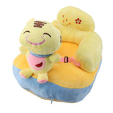 Baby Support Sofa Adjustable Angle Stable Electric Infant Sit Up Chair Floor Seat Plush Lounger for Household Tiger
