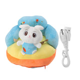 Baby Support Sofa Adjustable Angle Stable Electric Infant Sit Up Chair Floor Seat Plush Lounger for Household Rabbit In Australia - Darrahopens