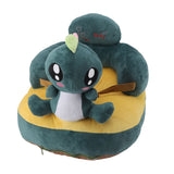 Baby Support Sofa Adjustable Angle Stable Electric Infant Sit Up Chair Floor Seat Plush Lounger for Household Dragon