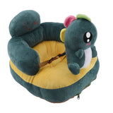 Baby Support Sofa Adjustable Angle Stable Electric Infant Sit Up Chair Floor Seat Plush Lounger for Household Dragon