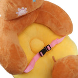 Baby Sofa Chair Floor Support Seat Plush Cute Cartoon Animal Angle Adjustable Baby Learning to Sit Chair with USB Cable for Toddlers Boys Girls Monkey