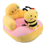 Darrahopens Baby & Kids > Kid's Furniture > Kid's Tables, Chairs & Seats Baby Learn Sitting Support Seats Anti Fall Anti Side Turning Rechargeable Plush Baby Learning to Sit Chair for Indoor Outdoor Bee In Australia - Darrahopens