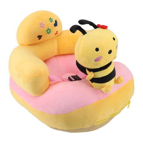 Darrahopens Baby & Kids > Kid's Furniture > Kid's Tables, Chairs & Seats Baby Learn Sitting Support Seats Anti Fall Anti Side Turning Rechargeable Plush Baby Learning to Sit Chair for Indoor Outdoor Bee In Australia - Darrahopens