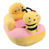 Darrahopens Baby & Kids > Kid's Furniture > Kid's Tables, Chairs & Seats Baby Learn Sitting Support Seats Anti Fall Anti Side Turning Rechargeable Plush Baby Learning to Sit Chair for Indoor Outdoor Bee In Australia - Darrahopens