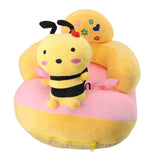 Darrahopens Baby & Kids > Kid's Furniture > Kid's Tables, Chairs & Seats Baby Learn Sitting Support Seats Anti Fall Anti Side Turning Rechargeable Plush Baby Learning to Sit Chair for Indoor Outdoor Bee In Australia - Darrahopens